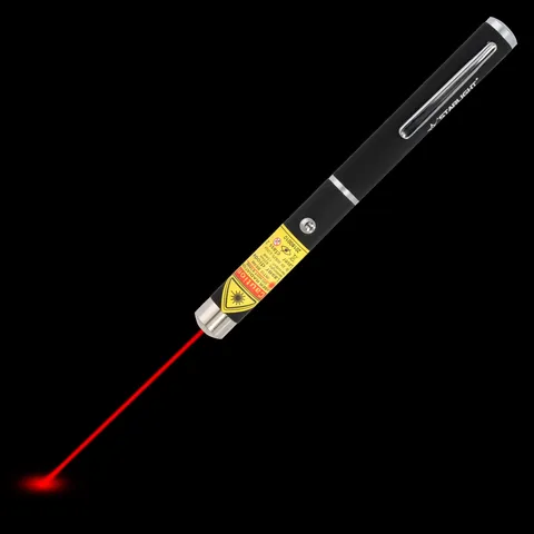 Pointeur laser rouge stylo M1 avec faisceau laser visible dans l’obscurité