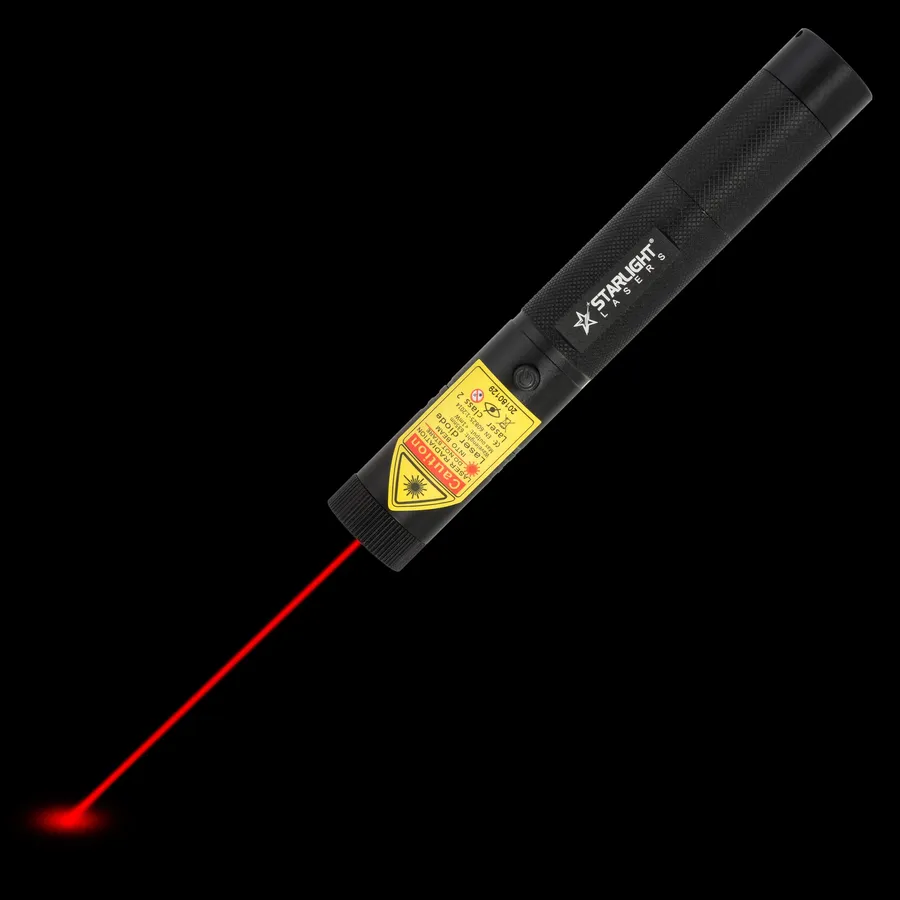 Pointeur laser rouge rechargeable R1 Pro avec faisceau laser visible dans l’obscurité