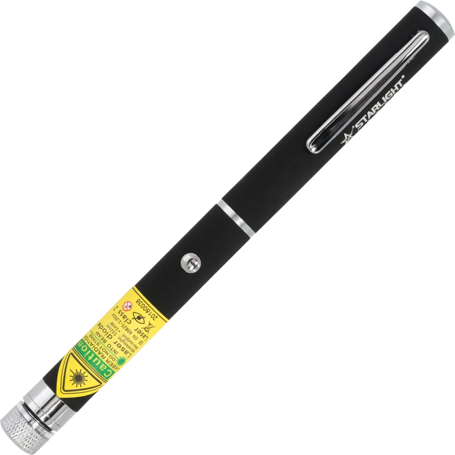 Pointeur laser vert X2 avec embout à motifs, stylo à piles