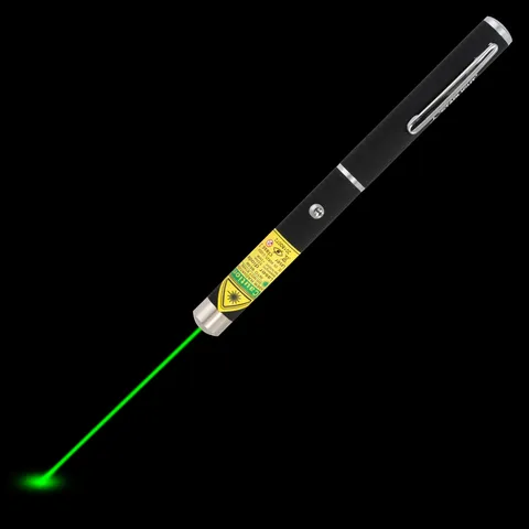 Pointeur laser vert stylo X1 avec faisceau laser visible dans l’obscurité