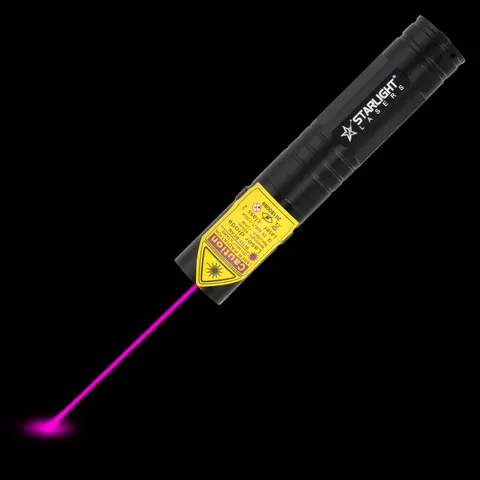 Pointeur laser violet compact rechargeable V2 Pro avec faisceau laser visible dans l’obscurité